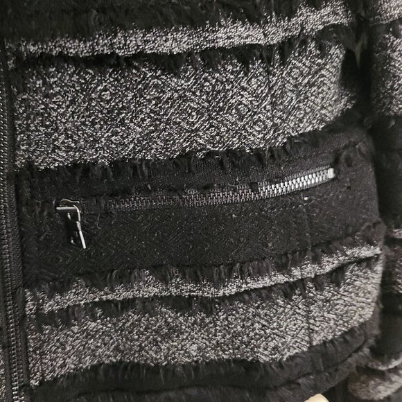 BCBG Max Azria Jaison Fringe Moto Jacket ASO Willa Holland Size S - Picture 11 of 13